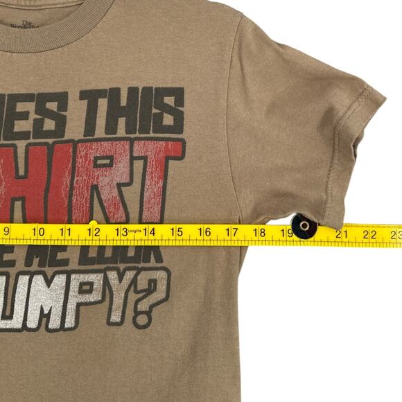 Wonderful World Of Disney Brown‎ Grumpy Graphic Print Short Sleeve T-Shirt Small - Picture 5 of 7